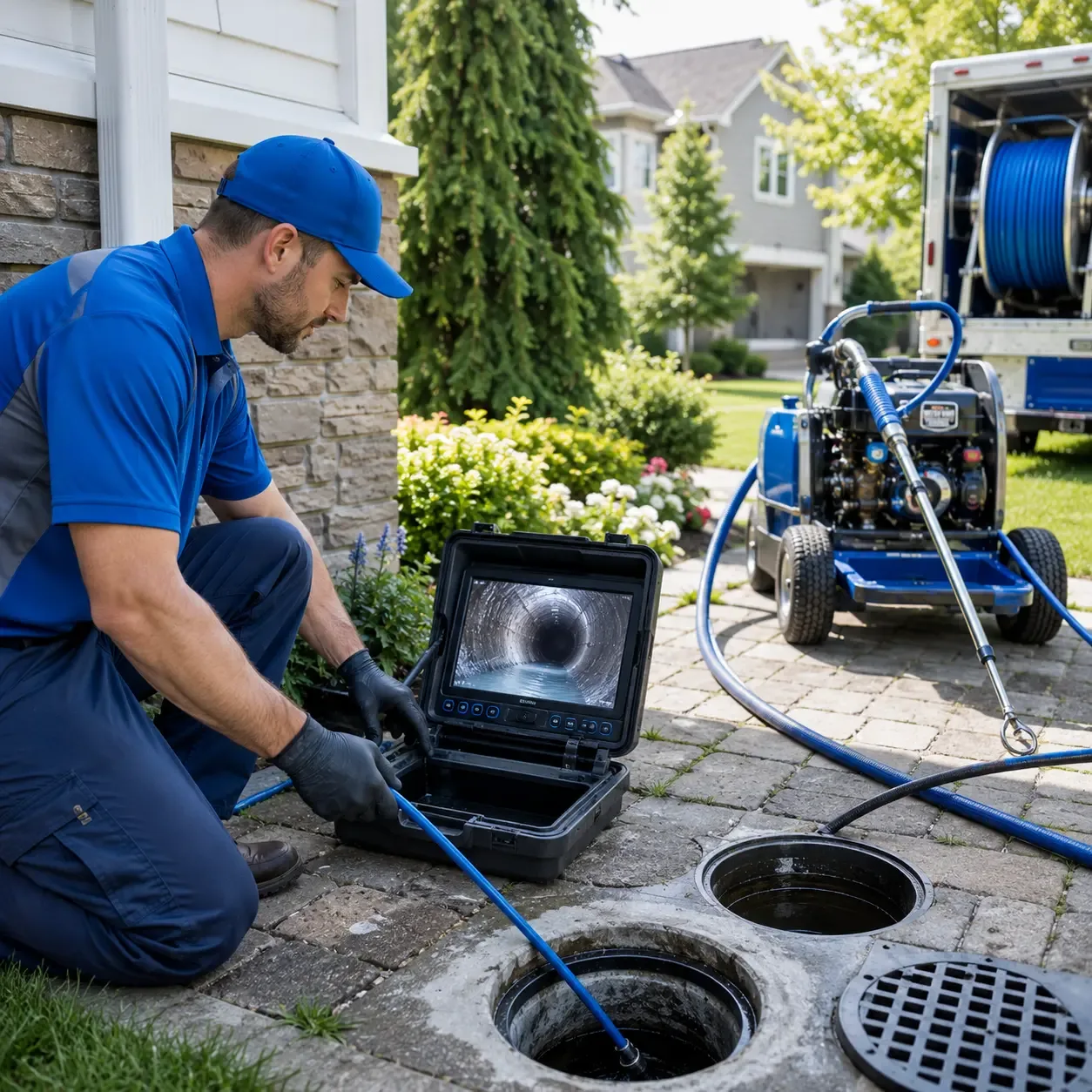 Outdoor drain cleaning professionals serving Rhodes, IA